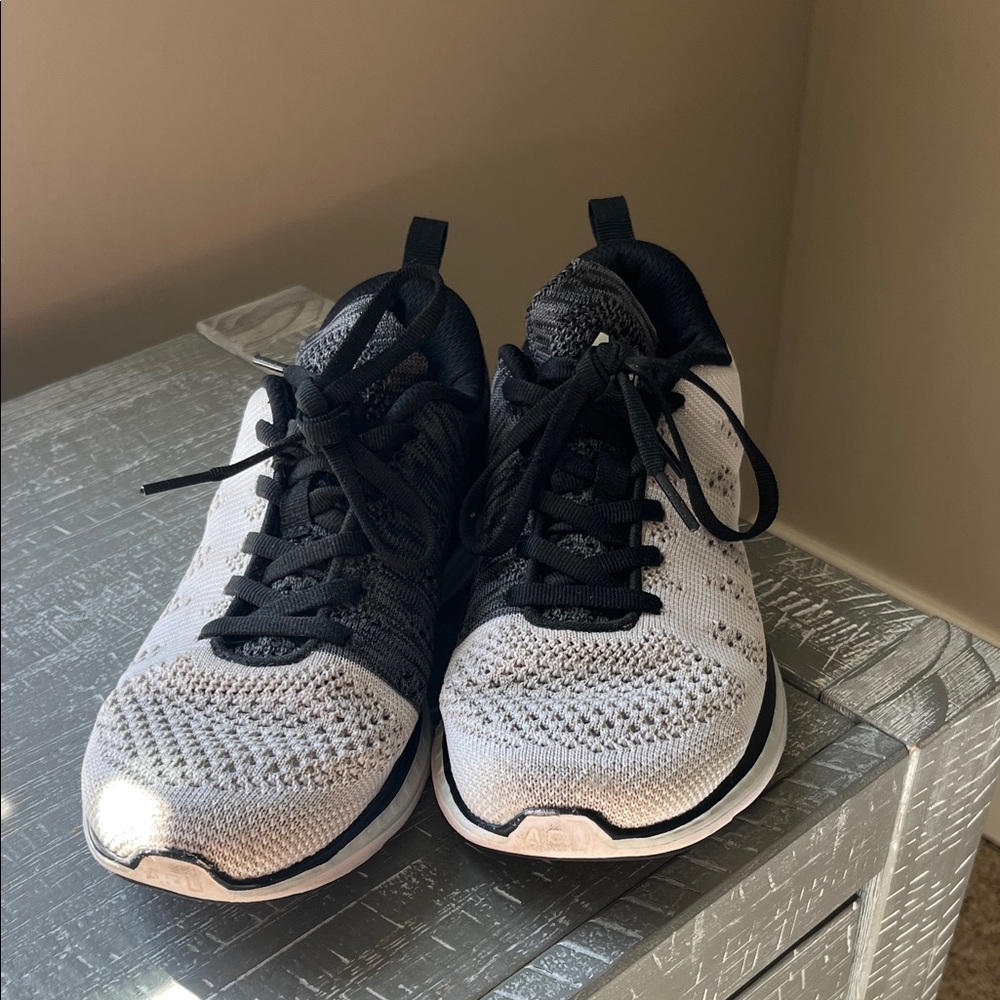 APL Black and Gray Knit Sneakers